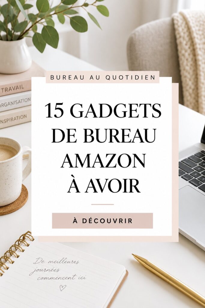Gadgets de bureau ergonomiques sur une table de travail