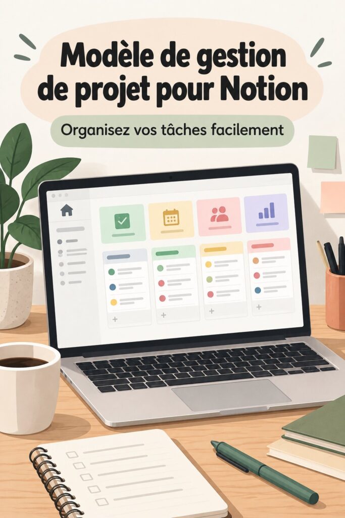 Capture d'écran d'un tableau de gestion de projet dans Notion.