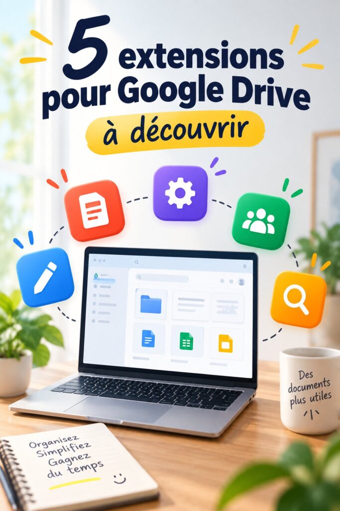 Femme utilisant Google Drive avec des add-ons pour améliorer sa productivité