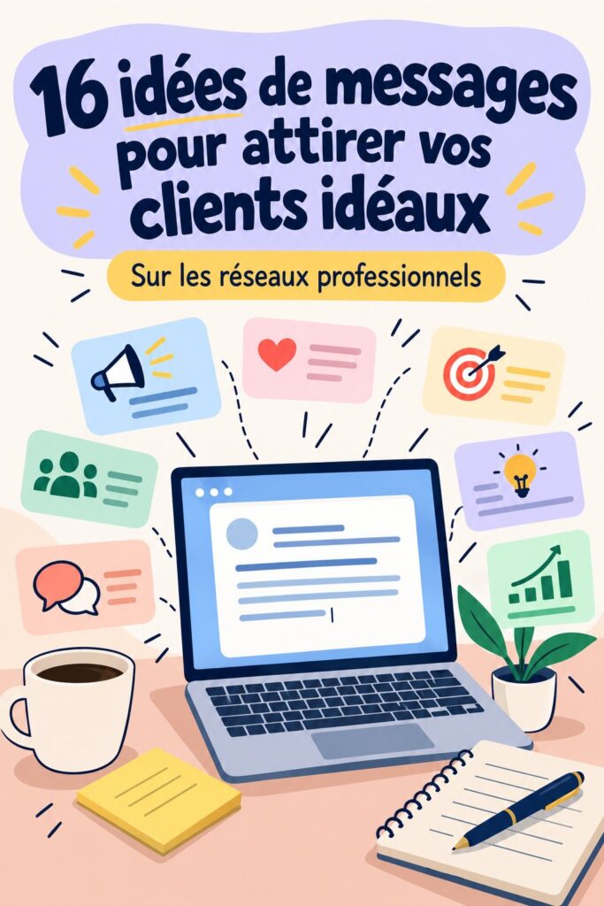 Une femme créative rédige un post LinkedIn engageant pour attirer ses clients
