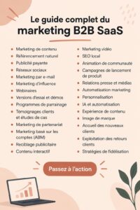 Une professionnelle en marketing étudiant le marketing SaaS B2B