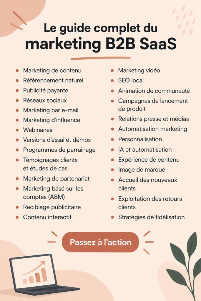 Une professionnelle en marketing étudiant le marketing SaaS B2B