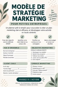 Femme utilisant un modèle marketing Canva sur son ordinateur.