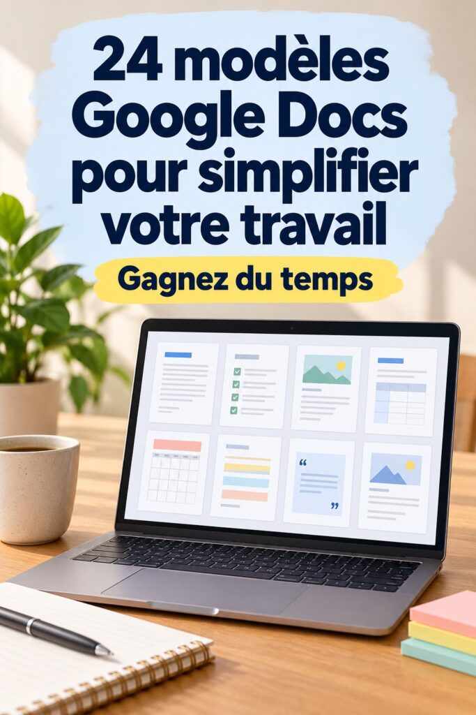 Un écran d'ordinateur montrant plusieurs modèles Google Docs alignés.