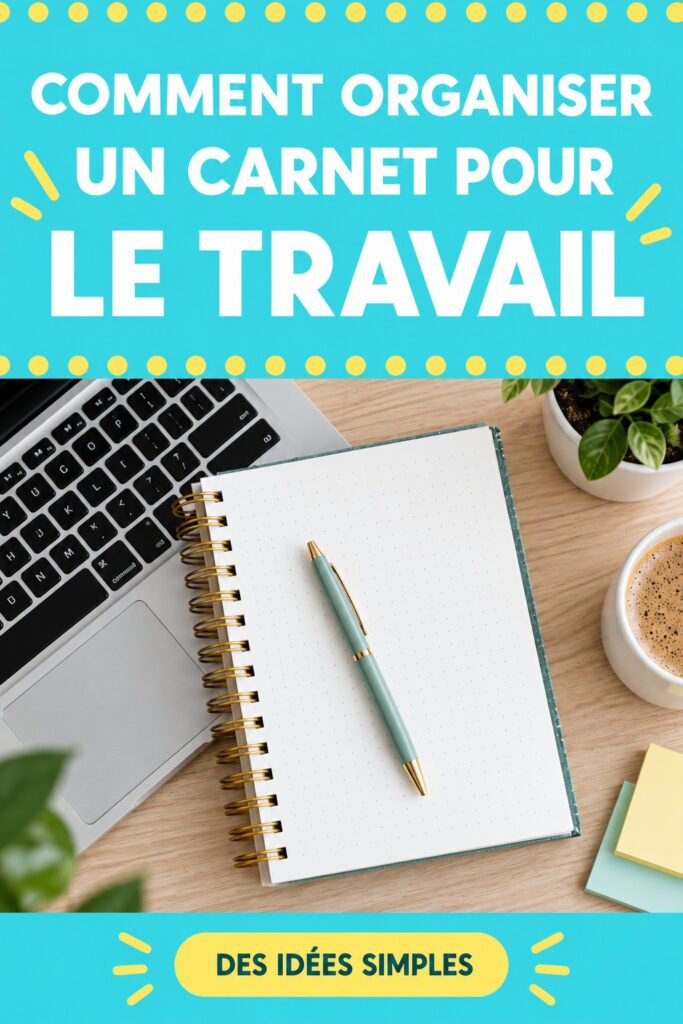 Un carnet de notes joliment organisé avec des couleurs et des sections distinctes, représentant une méthode d'organisation efficace.