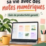 Une femme utilisant Evernote sur un ordinateur pour mieux s'organiser