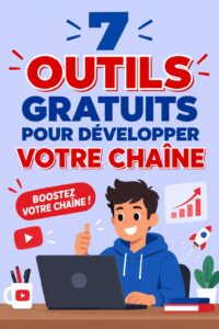Un écran d'ordinateur affichant des outils YouTube gratuits pour les créateurs de contenu.