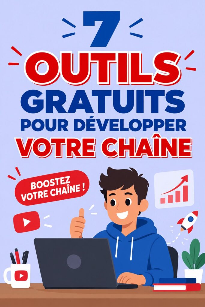 Un écran d'ordinateur affichant des outils YouTube gratuits pour les créateurs de contenu.