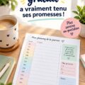 Un modèle de planning hebdomadaire pratique et attrayant