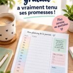 Un modèle de planning hebdomadaire pratique et attrayant