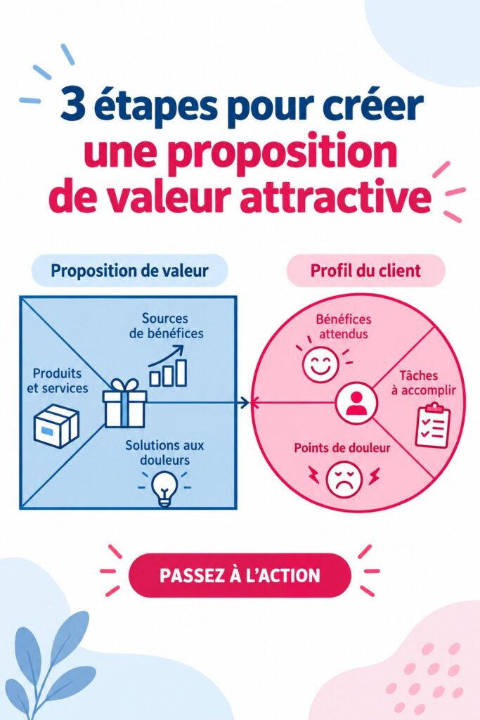 Image représentant une femme d'affaires réfléchissant à sa proposition de valeur.