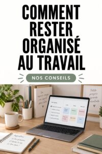 Femme organisée à son bureau dans un environnement de travail élégant