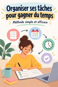Femme utilisant un ordinateur pour gérer ses tâches efficacement