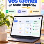 Capture d'écran du tableau de gestion Taskhub, mettant en avant ses fonctionnalités de gestion de tâches.