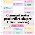 Femme professionnelle utilisant un agenda pour son time blocking