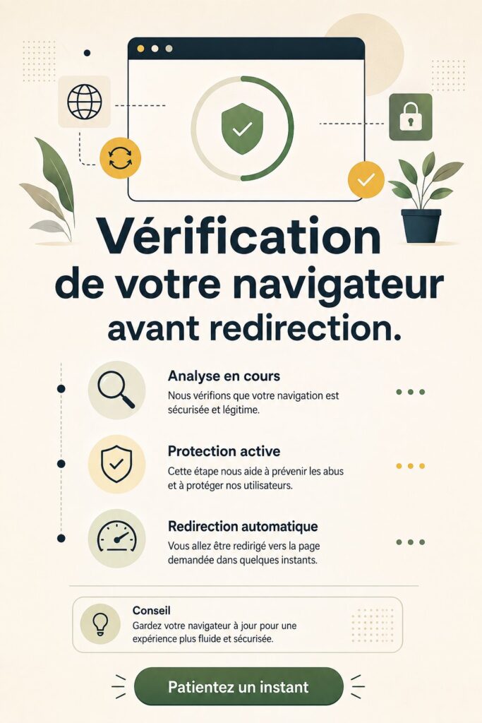 Vérification du site web avant la redirection pour une meilleure expérience utilisateur.