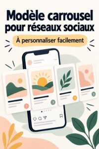 Un exemple de carrousel Instagram créé avec Canva, montrant des designs attractifs et professionnels.