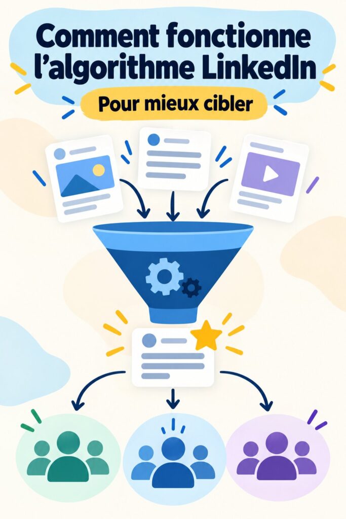 Image illustrant la compréhension de l'algorithme de LinkedIn dans un contexte professionnel.