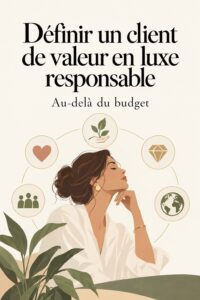 Un client de luxe responsable choisissant des produits éthiques dans une boutique.