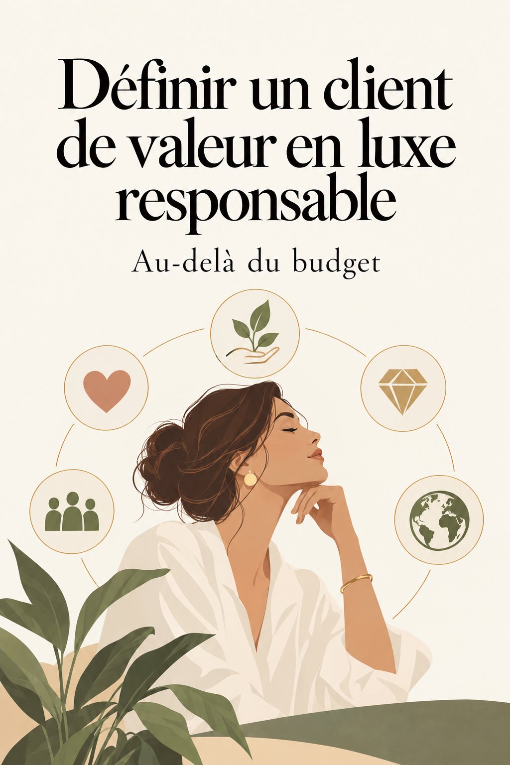 Un client de luxe responsable choisissant des produits éthiques dans une boutique.