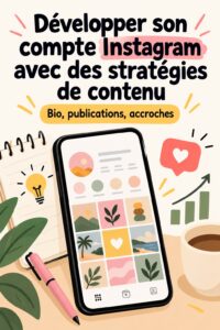 Femme utilisant ChatGPT pour améliorer son compte Instagram