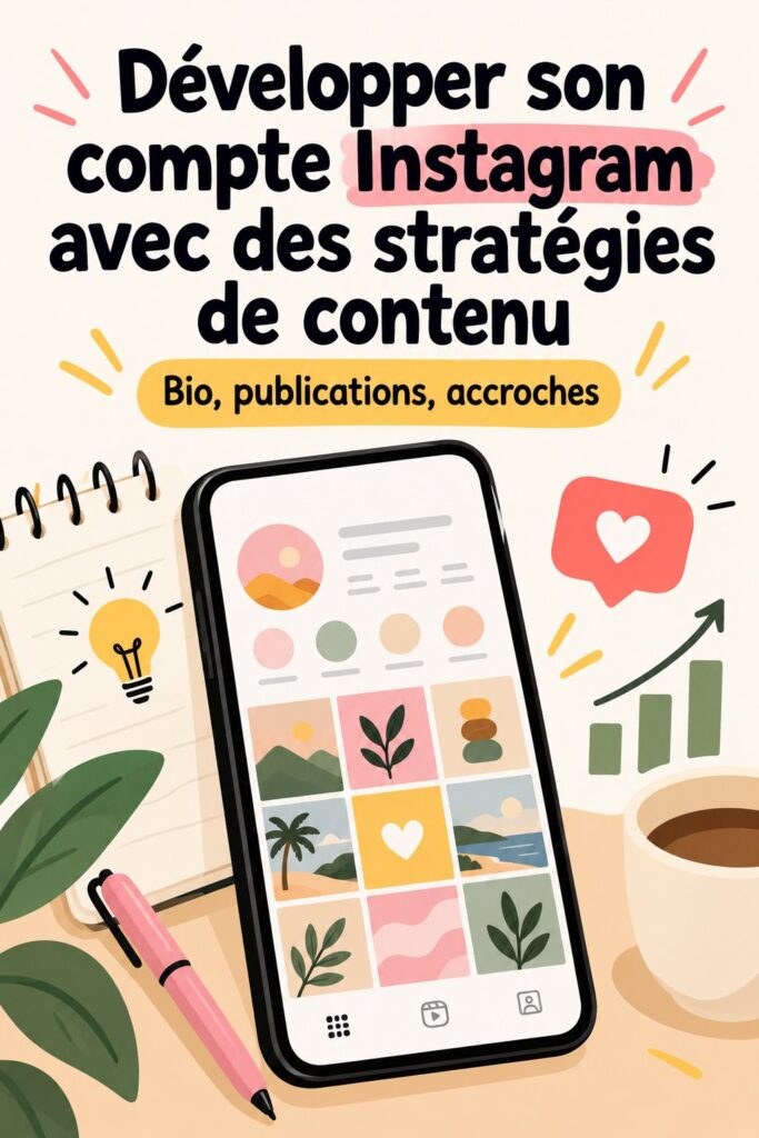 Femme utilisant ChatGPT pour améliorer son compte Instagram