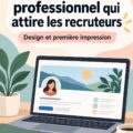 Fond LinkedIn professionnel coloré et attrayant, adapté à un profil de recruteur.
