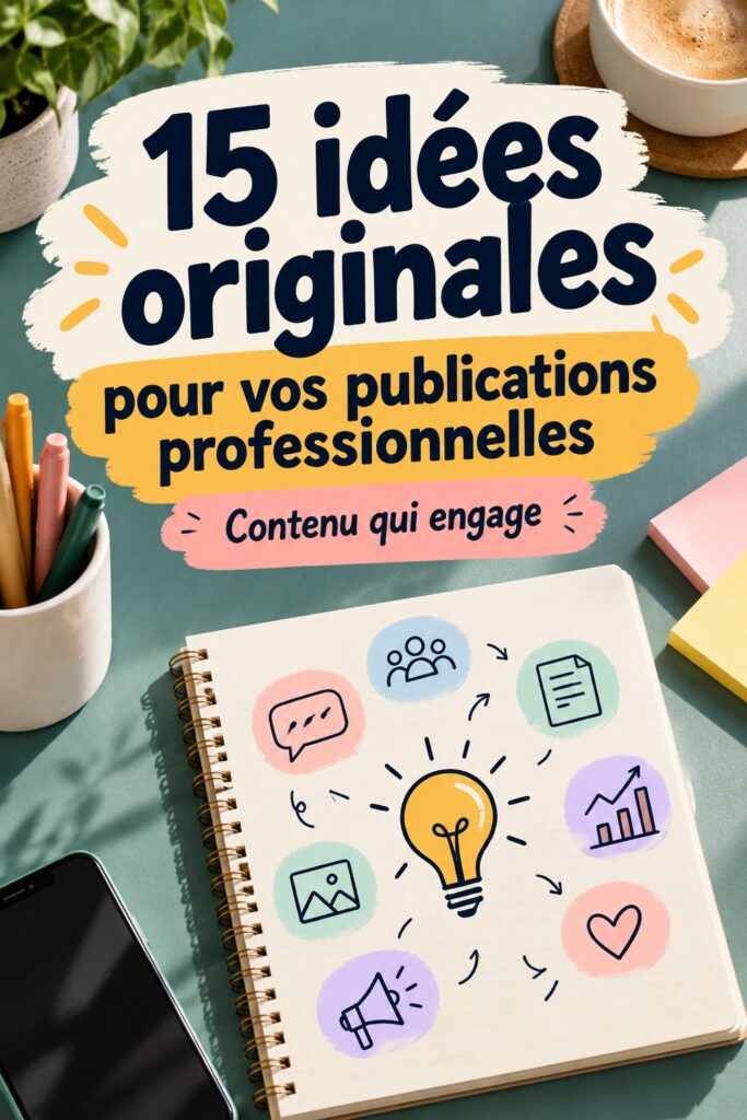 Une femme d'affaires partageant des idées de publications LinkedIn sur son ordinateur.