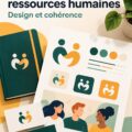 Exemple d'une identité visuelle moderne pour une marque de ressources humaines
