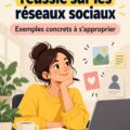Femme utilisant un ordinateur pour développer sa présence en ligne et sa marque personnelle sur les réseaux sociaux.