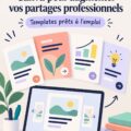 Modèles de carrousel Canva illustrant des créations professionnelles
