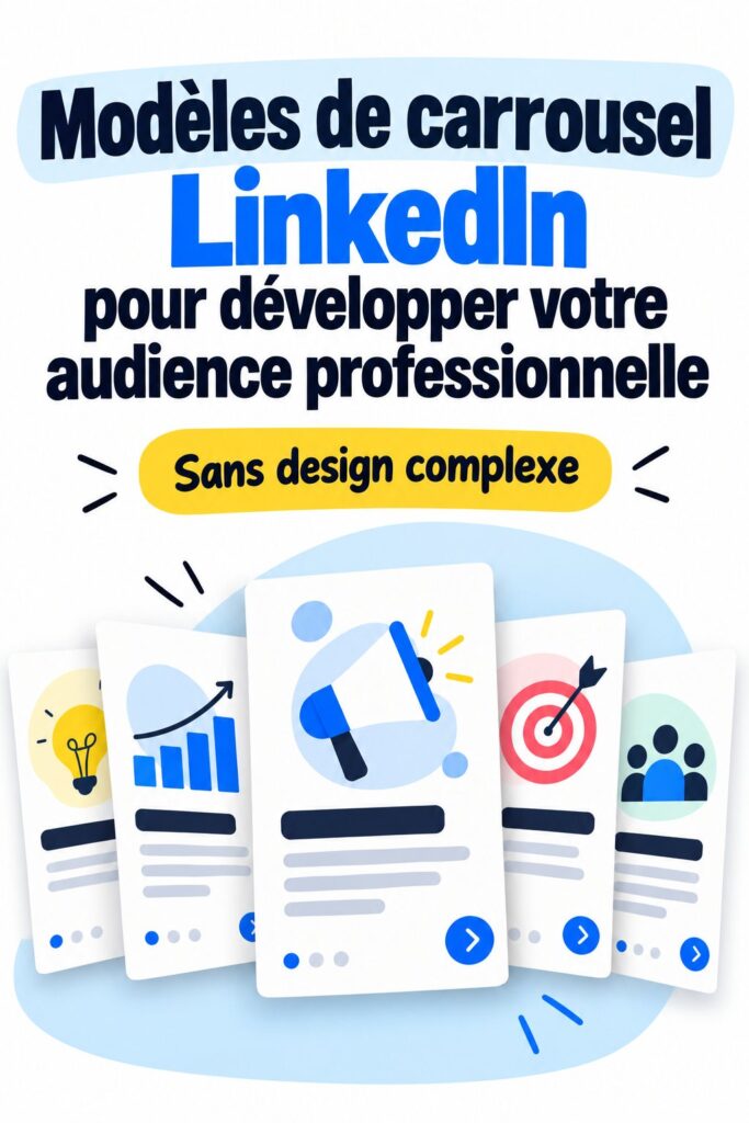 Modèles de carrousels LinkedIn attractifs pour engager l'audience professionnelle