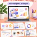 Modèle PowerPoint pour présenter des stratégies de réseaux sociaux