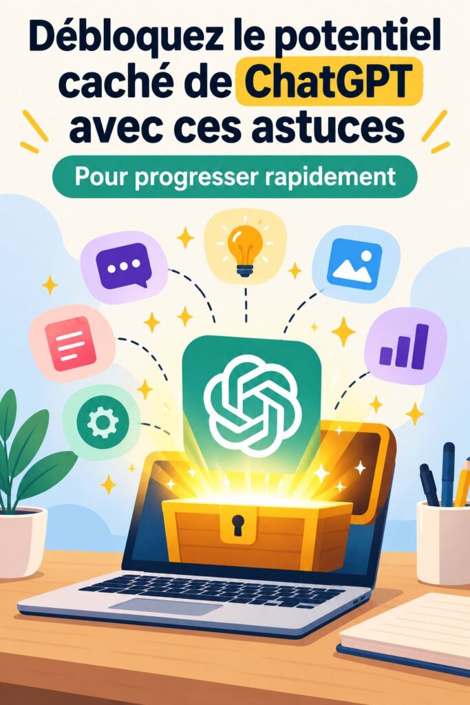 Une femme de 35 ans utilisant son ordinateur avec ChatGPT affiché à l'écran, illustrant le potentiel d'optimisation dans le marketing B2B.