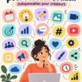 Femme en train d'utiliser des outils de réseaux sociaux sur son ordinateur pour le marketing B2B.