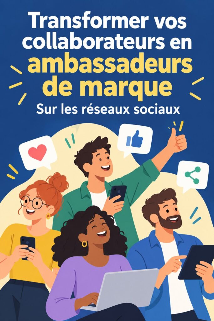Collaboration d'employés dans le cadre d'un programme d'ambassadeurs de marque