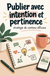 Femme d'affaires concentrée, rédigeant des publications marketing stratégiques