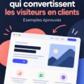 Exemple de section d'en-tête sur un site web professionnel.