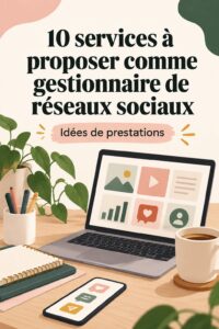 Femme utilisant un ordinateur portable pour gérer des réseaux sociaux en tant que community manager.