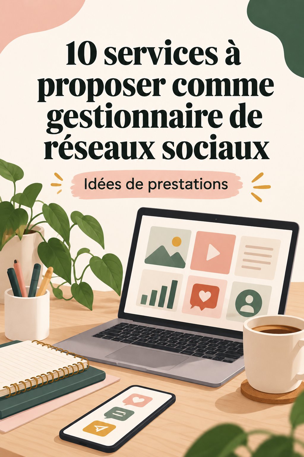 Femme utilisant un ordinateur portable pour gérer des réseaux sociaux en tant que community manager.