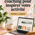 Image d'un ordinateur portable affichant un site de coaching professionnel.
