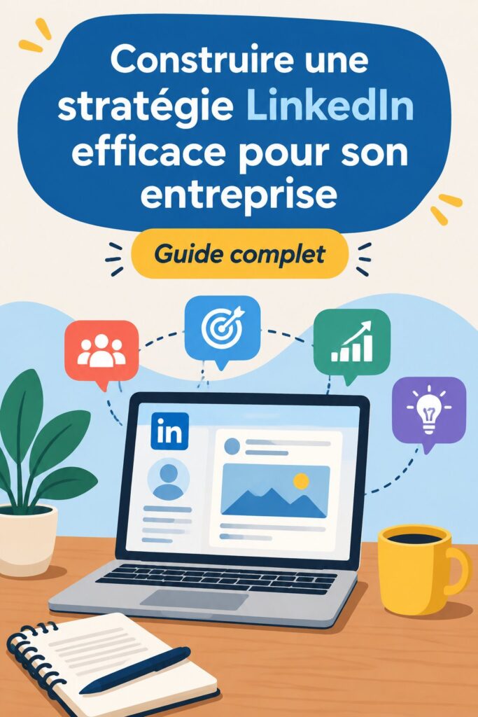 Femme professionnelle utilisant LinkedIn sur son ordinateur portable pour développer son réseau