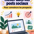 Une femme d'affaires montrant des stratégie social media efficaces