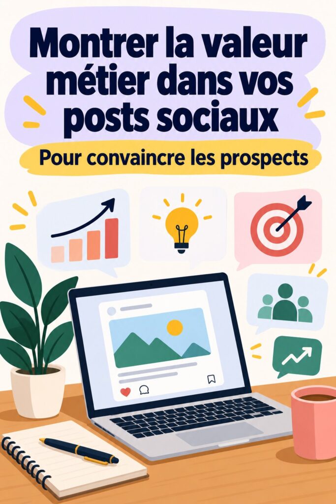 Une femme d'affaires montrant des stratégie social media efficaces